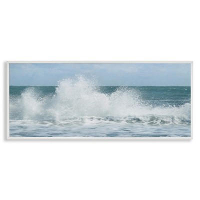 Stupell Industries Ocean Waves Crashing Foam Splash, 24" x 10"