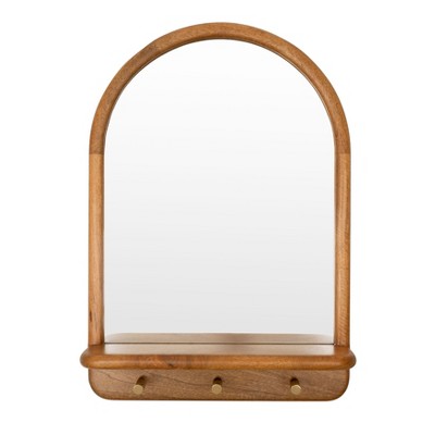 MH London Dante 29" x 20" Solid Wood Wall Mounted Accent Mirror
