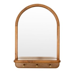 MH London Dante 29" x 20" Solid Wood Wall Mounted Accent Mirror - 1 of 4