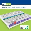 Ezy Dose Weekly (7-day) Pill Organizer, 4 Times A Day, Large Push Button  Compartments (2xl) : Target