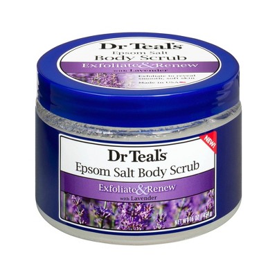 Dr Teal's Exfoliate & Renew Epsom Salt Body Scrub - Lavender - 16oz