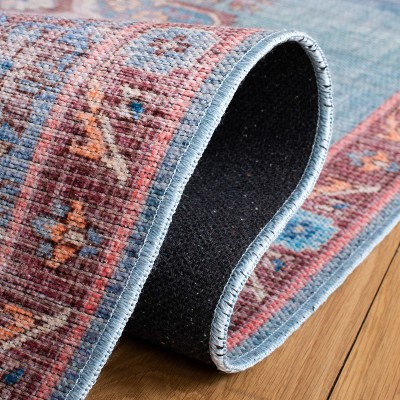 Elysian Blue/Brown 9' x 12' Reversible Chenille-Viscose Area Rug