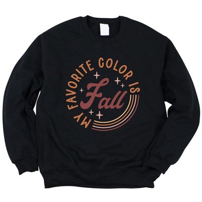 Simply Sage Market Women's Graphic Sweatshirt My Favorite Color Is Fall Circle