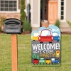 Big Dot of Happiness Cars, Trains, and Airplanes - Party Decorations - Transportation Birthday Party Welcome Yard Sign - 2 of 4
