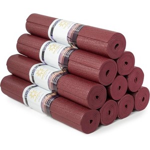 10-Pack Yoga Mats, 72x24 Inch Professional 5mm Thick Mats, Non-Slip Durable Bulk Set for Group Workouts - 1 of 4