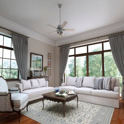 Matte Silver 52" Hartland Low Profile Ceiling Fan with LED Light
