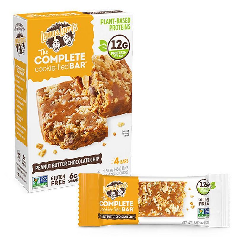 Lenny &#38; Larry&#39;s The Complete Cookie-fied Bar - Peanut Butter Chocolate Chip - 4ct, 1 of 9