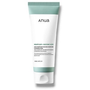 Anua HeartLeaf Succinic Acid Moisture Cleansing Foam | for Double Cleansing, BHA, Hyaluronic Acid, Glycerin, Face Wash(5.07 oz) - 1 of 4