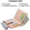 Clotth Womens Wallet - RFID Blocking Stylish Floral Vegan Leather Wallet - Credit Card Holder with Zipper Coin Pocket for Daily Use & Travel - 3 of 4