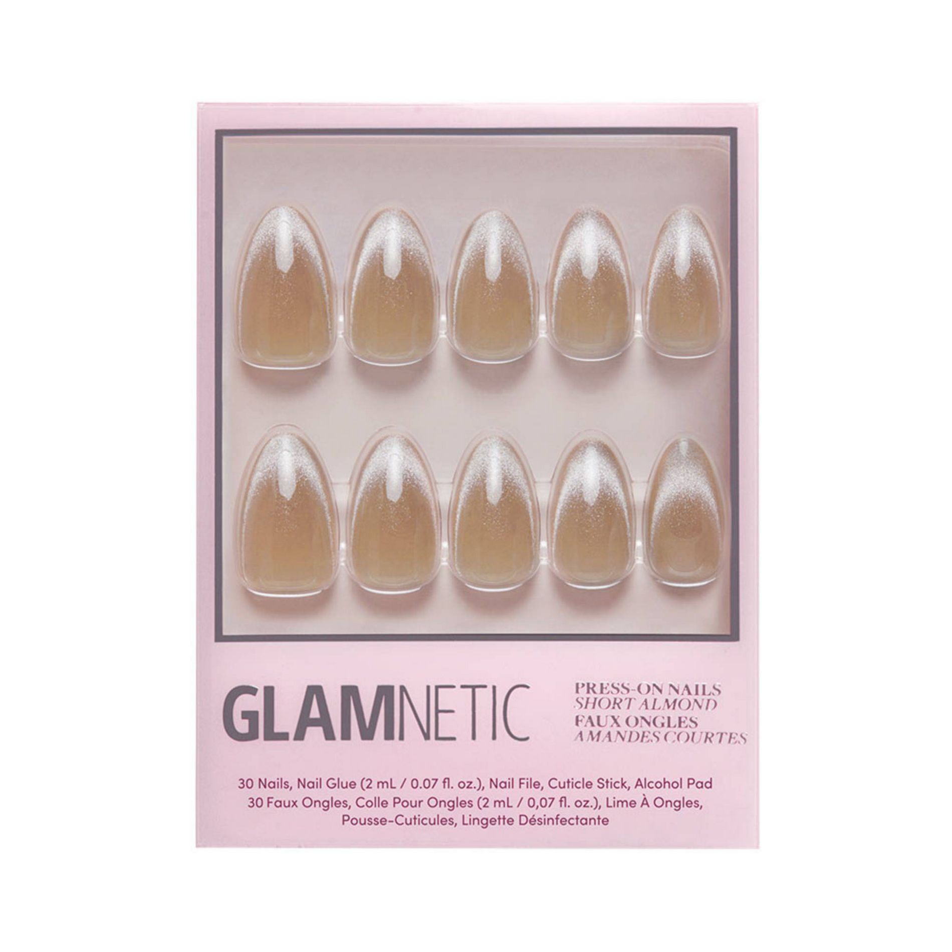 Glamnetic Fake Nails - Honey Bun - 30ct - Ulta Beauty: Almond Shape, Velvet Finish, ABS Material