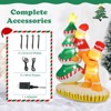 Tangkula 7 FT Lighted Christmas Inflatable Gingerbread Men Climbing Christmas Tree with LED Lights & Built-in Fan Stakes & Ropes Holiday Decoration - 2 of 2