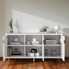 Modern TV Stand with 3 Doors and Adjustable Shelves, Entertainment Console for Living Room, Fits TVs Up to 70 Inches - 2 of 4