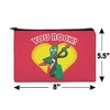 Gumby With Guitar You Rock Heart Makeup Cosmetic Bag Organizer Pouch - 4 of 4