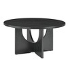 NicBex Modern Round Solid Wood Coffee Table, Contemporary Center Table for Living Room & Lounge - 3 of 4