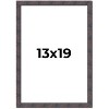 PosterPalooza | Slim Profile Brown Picture Frame - UV Acrylic, Foam Board Backing, Hanging Hardware - 2 of 4