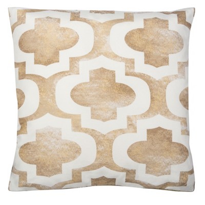 Velie Pillow - Beige/White - 18"X18" - Safavieh