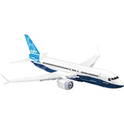 COBI Boeing 737-8 White and Blue Building Block Model Set