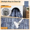 100% Polyester Towel Fabric Carpet - 200g Fleece Weight, Total 980Gsm, TPR Washable Foldable Bottom, Bohemian Style, Moyan Time-Space Design - 4 of 4