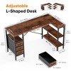 Lyngins L-Shaped Gaming Desk with Power Outlets, Ergonomic Office Desk & Computer Desk, 3 Drawers Corner Desk for Home Office/Multi-Monitor Setups - 2 of 2