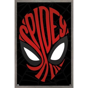 Trends International Marvel Comics - Spider-Man - Text Face Framed Wall Poster Prints - 1 of 4