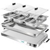 MegaChef 3-in-1 Electric Chaffing Buffet Server and Warming Tray with Triple 2.63 Quart Trays and 8. - 4 of 4
