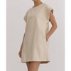 Women's Faux Leather And Pearls Dress - entro - 2 of 4