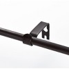 Decorative Drapery Single Rod Set with Trumpet Finials Oil Rubbed Bronze - Lumi Home Furnishings - 3 of 4
