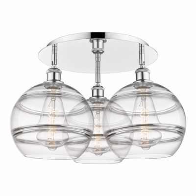 Rochester - 3 Light Flush Mount In Industrial Style-12.63 Inches Tall and 21.75 Inches Wide