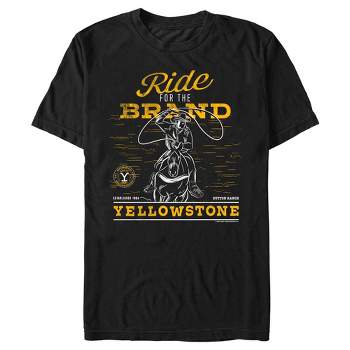 Men's Yellowstone Dutton Ranch Cowboy Ride For The Brand T-Shirt
