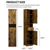 NicBex 69" Tall&Slim Bathroom Storage Cabinet,Freestanding Cabinet with Adjustable Shelves,Doors&Anti-Tipping Device for Kitchen&Living Room - 2 of 4
