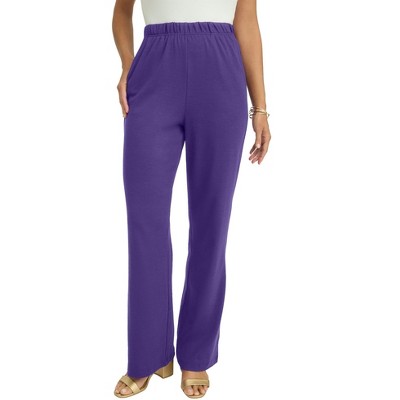 Jessica London Women's Plus Size Soft Ease Wide Leg Pant