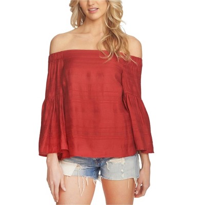 1.STATE Womens Textured Knit Blouse