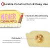 Byootique Inspirational Quote Badge Set Pin Brooch Enamel for Makeup Bag 2 Packs - 4 of 4