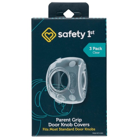 Safety 1st Parent Grip Door Knob Covers - 3pk - Crystal Clear : Target