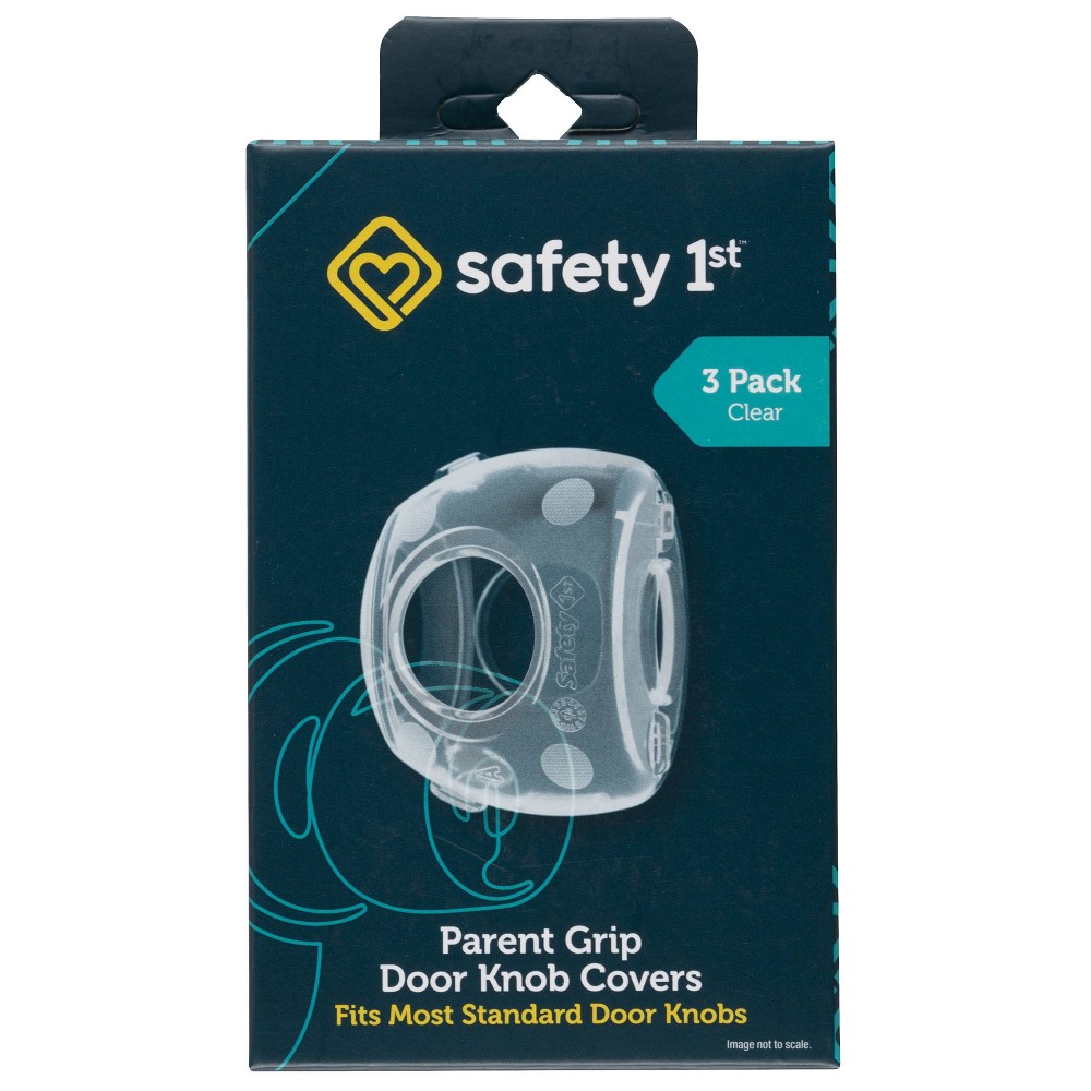 Photos - Baby Safety Products Safety 1st Parent Grip Door Knob Covers - 3pk - Crystal Clear 