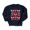 Simply Sage Market Women's Graphic Sweatshirt Cherry Coquette Bow Chart - 2 of 4