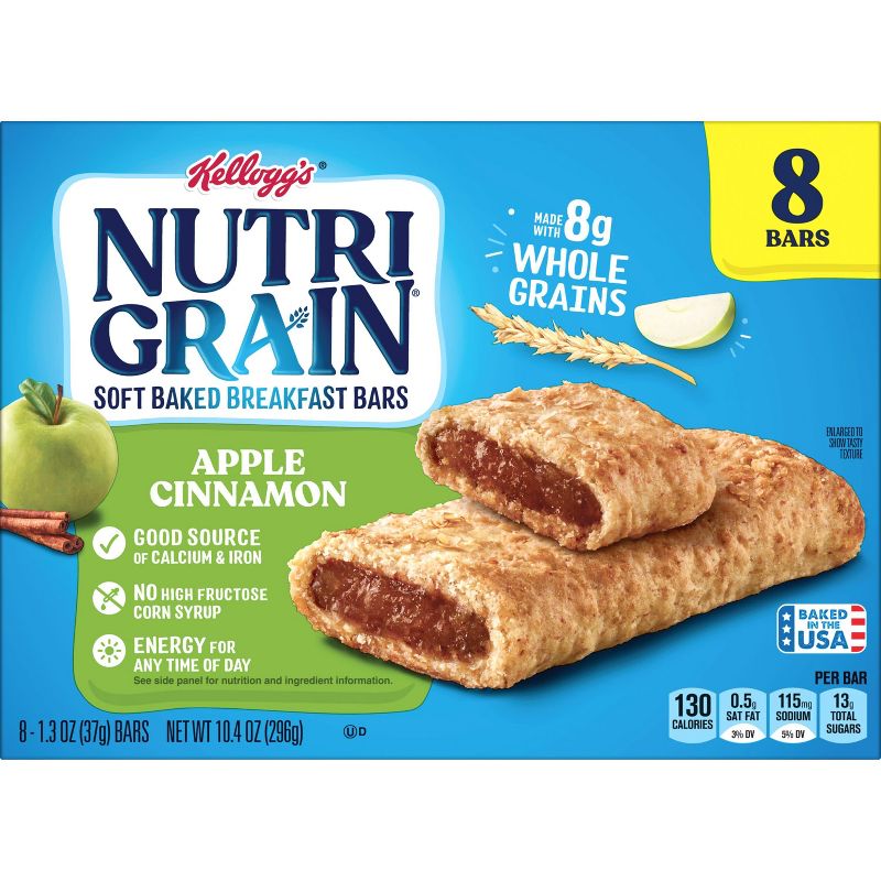 Nutri-Grain Apple Cinnamon Soft Baked Breakfast Bars - 8ct/10.4oz, 5 of 9