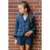 Hope & Henry Girls' Cuffed Fleece Dress Short, Toddler - 4 of 4