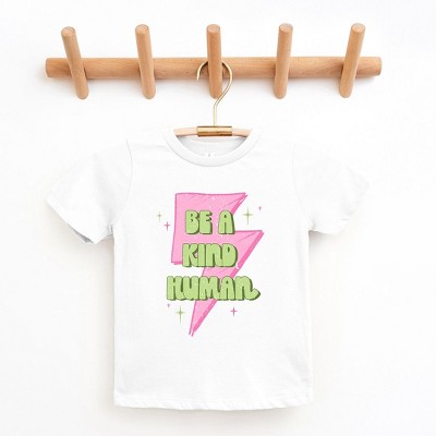 The Juniper Shop Be A Kind Human Lightning Bolt Youth Short Sleeve Tee