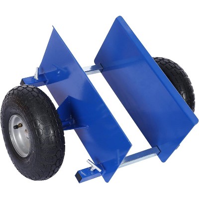 Heavy Duty Panel Dolly - with 10" Pneumatic Wheels, 600LBS Load Capacity, Auto Clamp Design, for Heavy Appliance & Material Handling