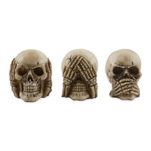Zingz Home See, Hear, or Speak No Evil Skull Set/3 - 1 of 4
