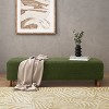 Christopher Knight Home Felix Wood Upholstered Ottoman - 2 of 4