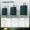 Lyngins 20/24/28 Inch 3PCs Hardside Luggage Sets with Spinner Wheels,Carry on Luggage,Lightweight Waterproof Suitcase Sets for Family - 3 of 4