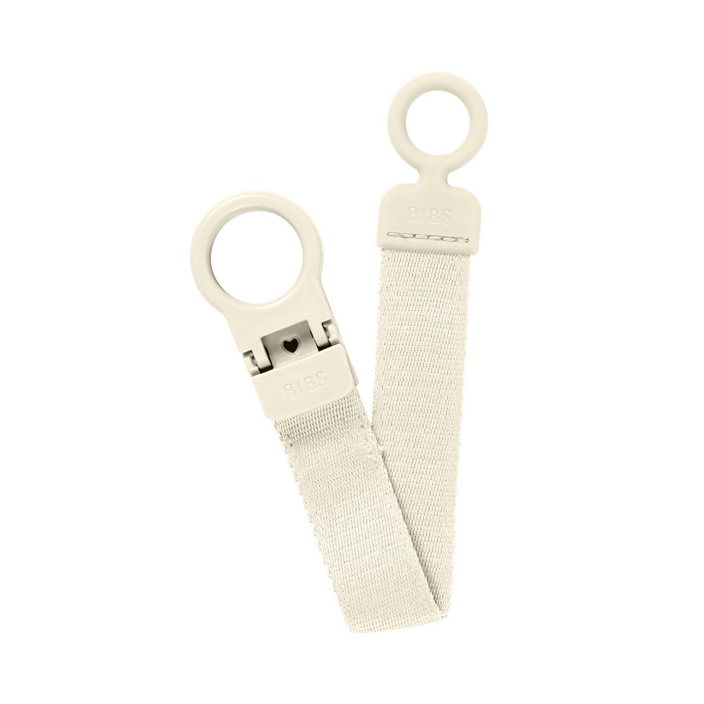 Bibs Loop Universal Pacifier Clip 0-24m - Ivory: Silicone, BPA-Free
