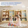 4 Tier Kids Wooden Bookshelf, Kids Bookshelf Children Bookcase with Adjustable Shelf for Playroom Nursery Living Room - 2 of 4