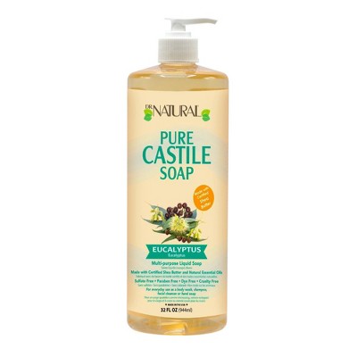 Dr. Natural Pure Castile Soap with Organic Shea Butter - Eucalyptus - 32 fl oz