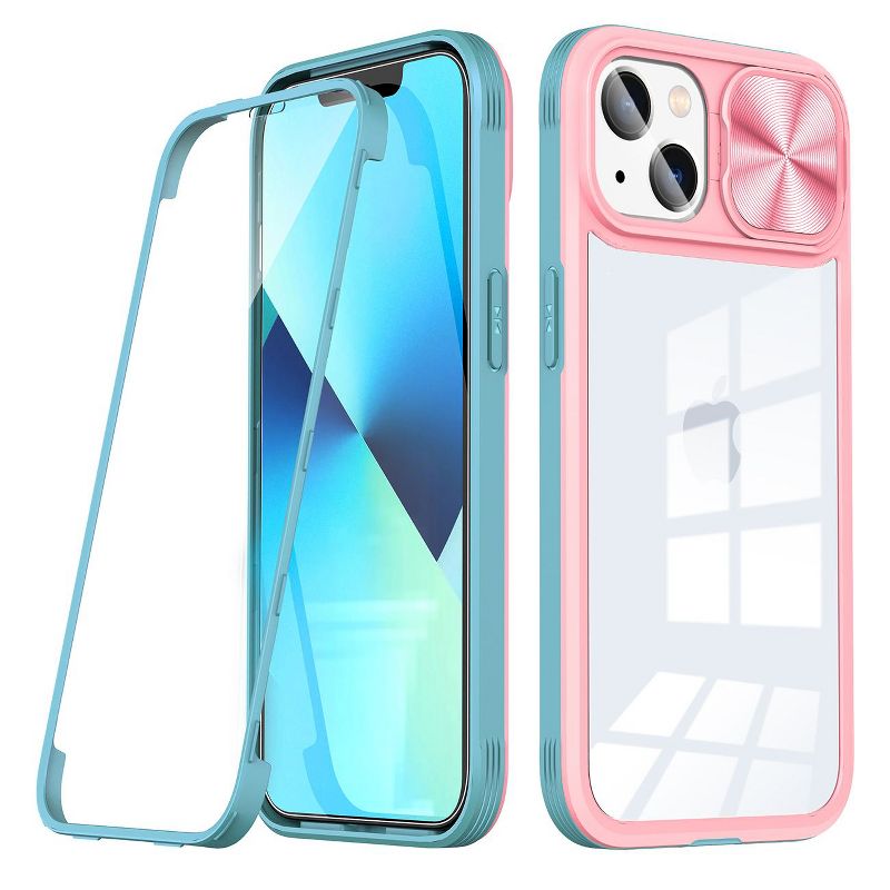 Full Protection With Mobile Phone Protective Film Slide Camera Lens Phone Case For iPhone 14, 1 of 5