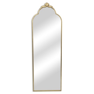 HomeRoots 65" Gold Metal Arch Full Length Hanging Mirror