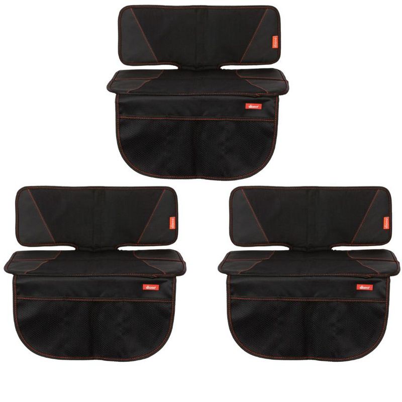 Diono Super Mat 3-Pack Car Seat Protector for Infant Car Seat, Booster Seat, Pets, 3 Storage Pockets, 1 of 14