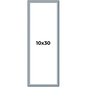 PosterPalooza | Panoramic Textured Blue Picture Frame - UV Acrylic, Foam Board Backing, Hanging Hardware - 1 of 4